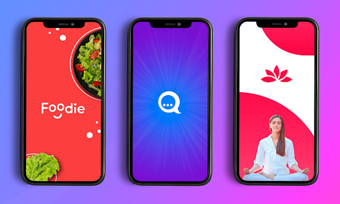 design splash screen and onboarding screens