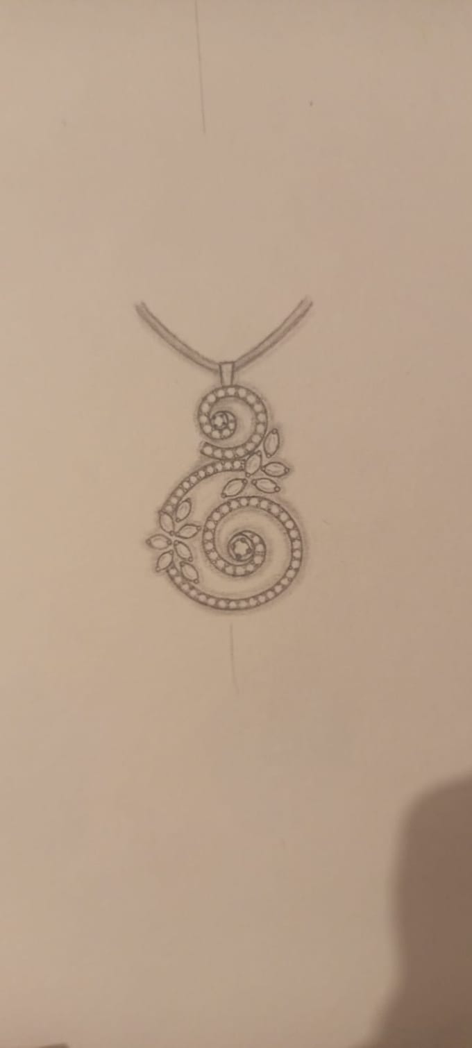 do jewelry sketching and i will do quick hand jewelry design sketching