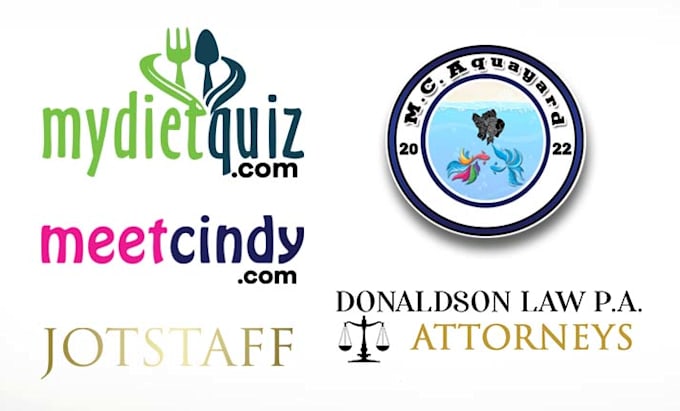 do creative typography and text logo design