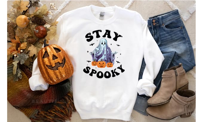 create halloween flat lay tshirt mockups for any website