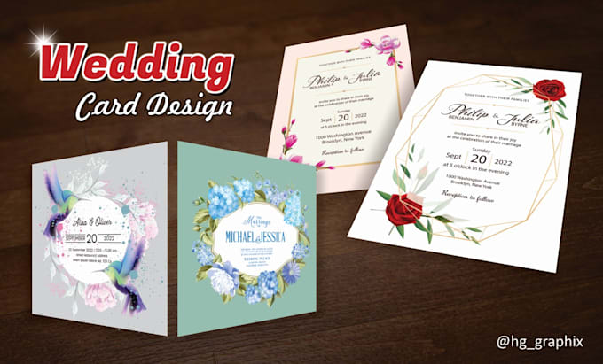 design stylish wedding invitation card for you