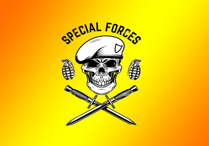 design realistic business special forces logo with creative concepts