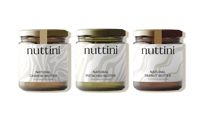 create a modern minimal stylish label or packaging design