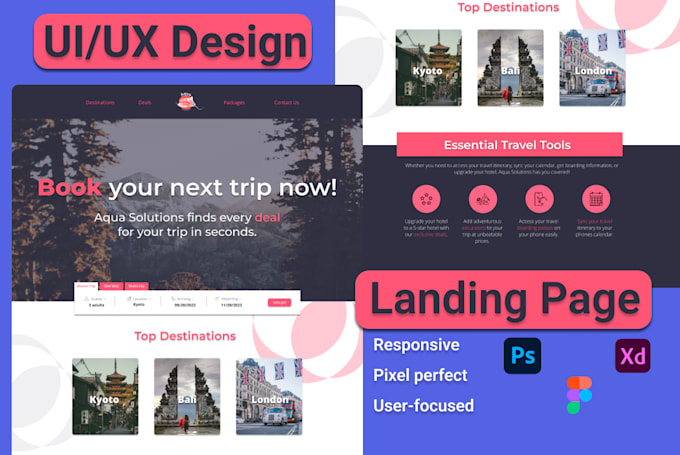 Design a modern and responsive landing page by Ashley_wyatt | Fiverr