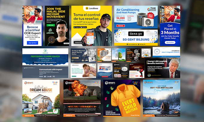 design awesome display ads, google ads banner, web banner