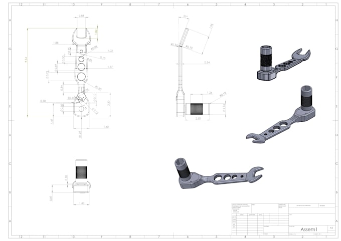 create 2d cad drawings of mechanical and industrial product