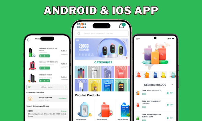 build ecommerce marketplace website and apps