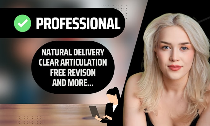 record a warm british female commercial business voiceover