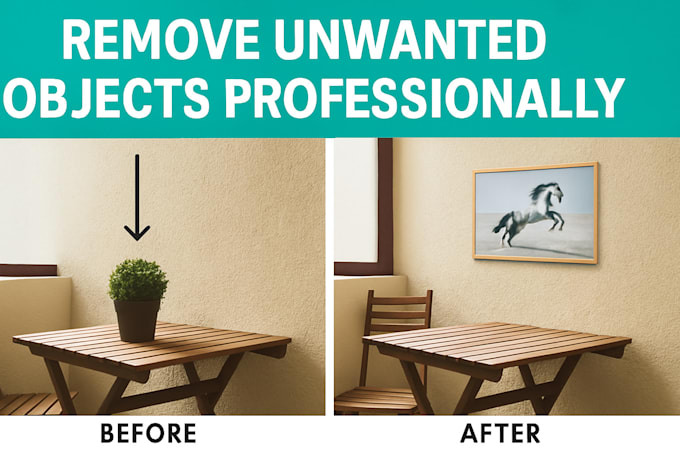 professionally remove any unwanted object or person from your photo