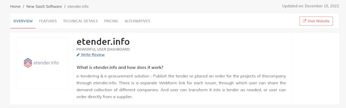 do saas marketing and listing