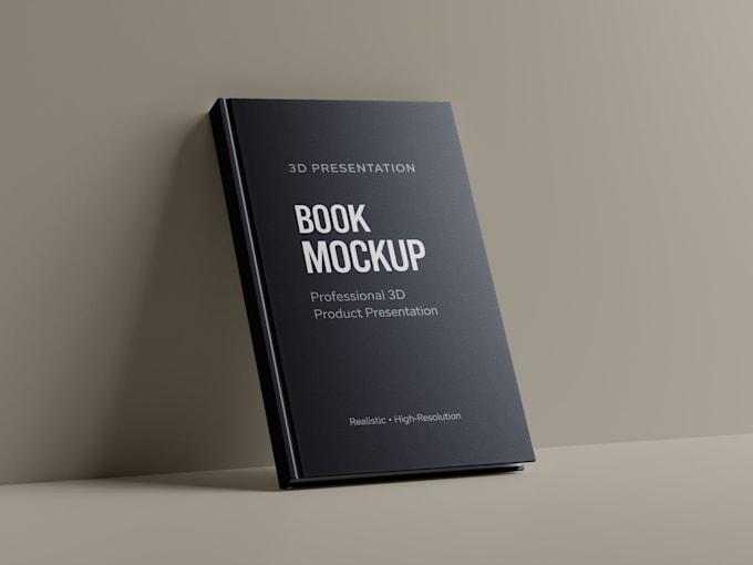 design 3d software box , book or digital product mockup and rendering