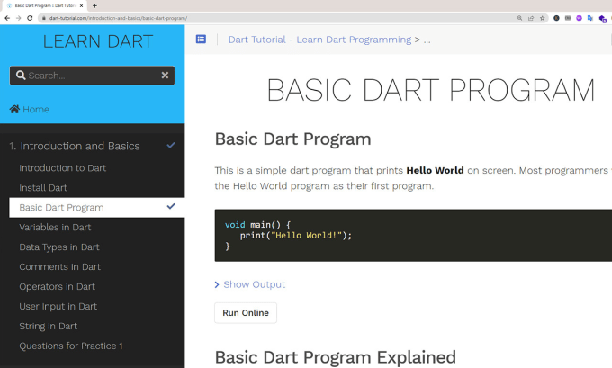 Teach dart programming from basic to advance by Devbishworaj | Fiverr