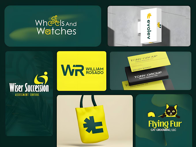create a modern minimalist business and timeless logo design with branding kit