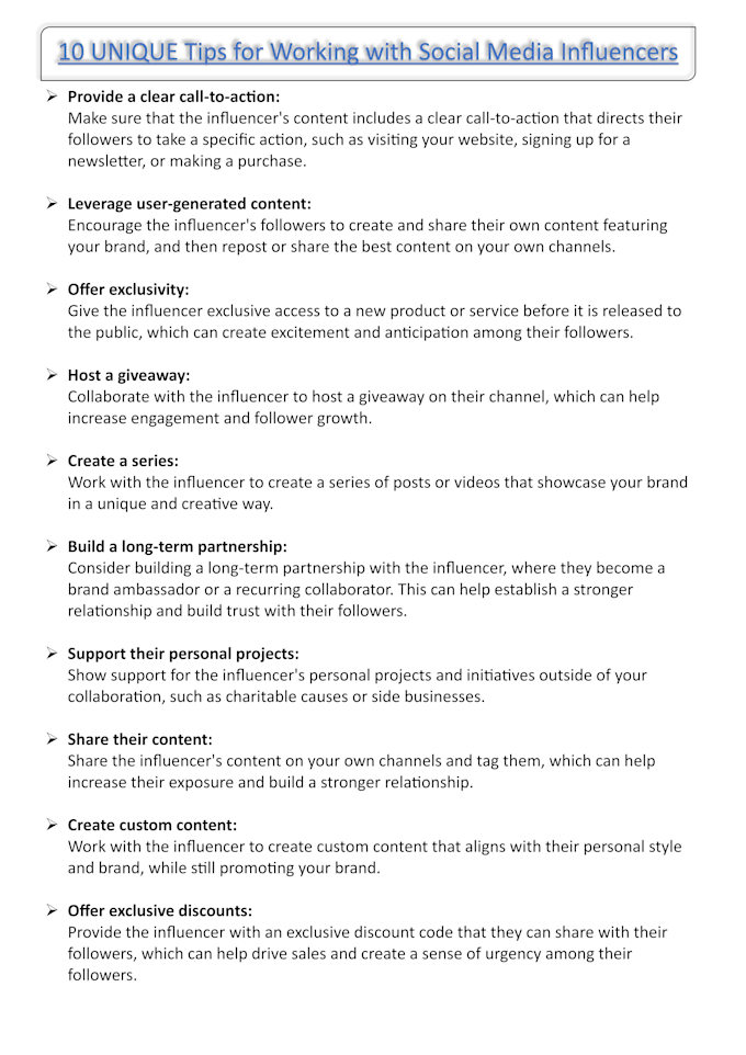 provide you the best influencer list for influencer marketing