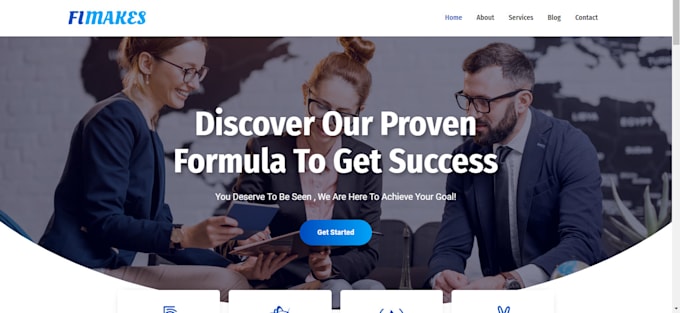create attractive and minimalist word press website