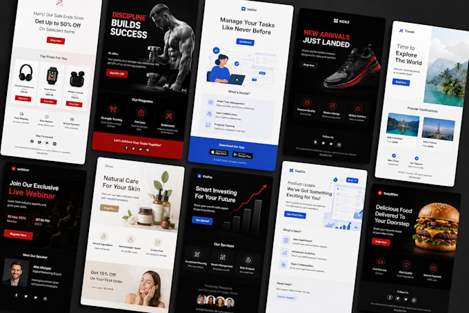 design professional email templates and newsletter designs