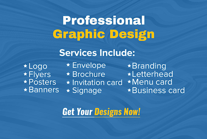 professionally do any graphic design for you