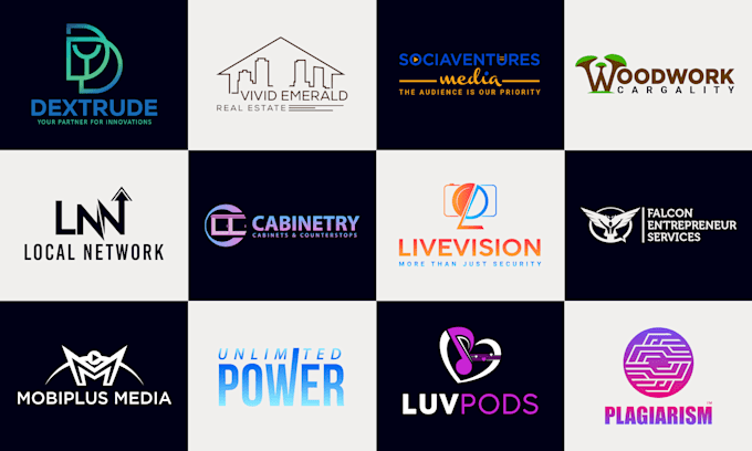 create modern flat minimalist luxury logo design in 24hrs