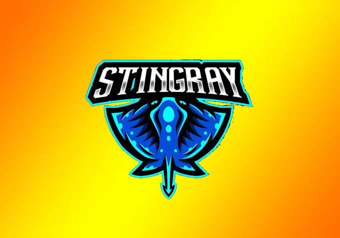 Do hand lettering stingray mascot logo in my style by Shapla_bow | Fiverr
