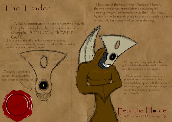 draw characters or monsters for dnd campaigns