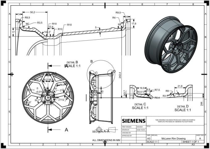 Create 3d models and engineering drawings by Declan_beau | Fiverr