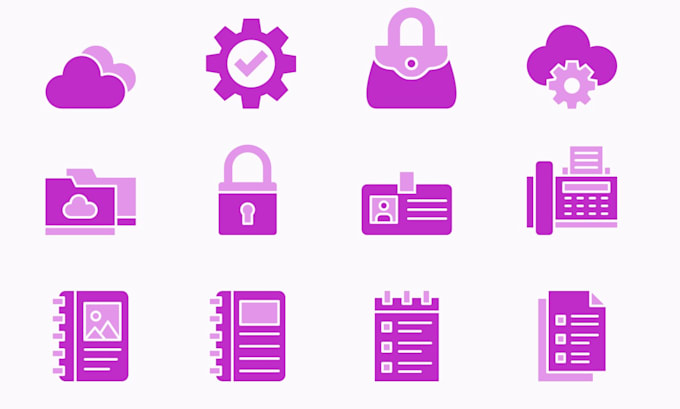 create a creative icon set design