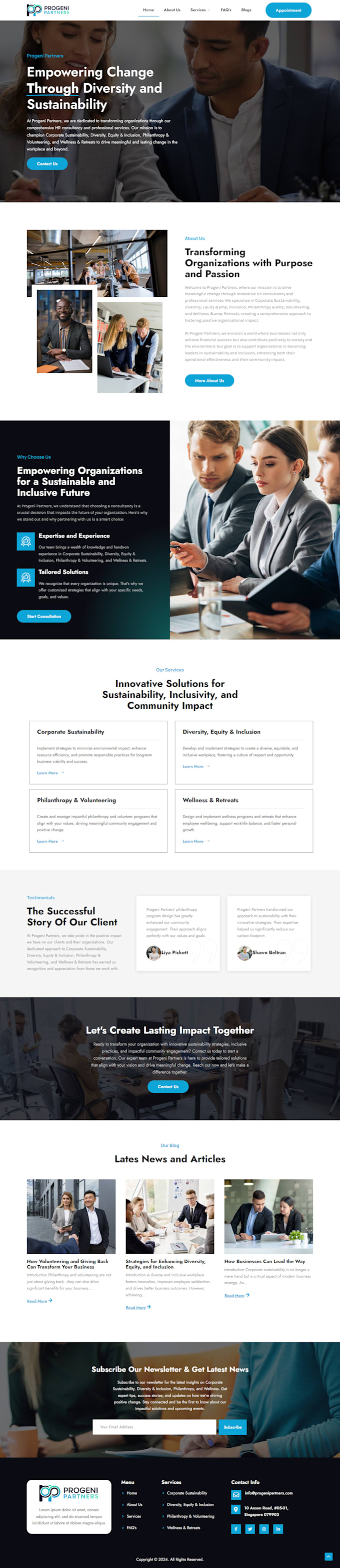 design creative and responsive wordpress landing page or website