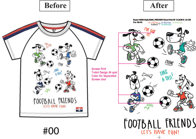 do color separation for your screen printing design in 5 hrs