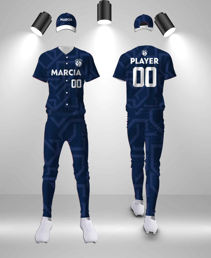 Baseball Team Jerseys and Uniform Mock-up by Sanchi477