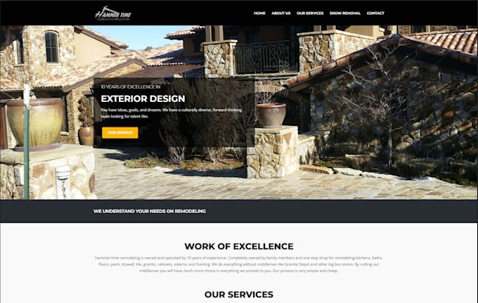 develop a responsive and custom website