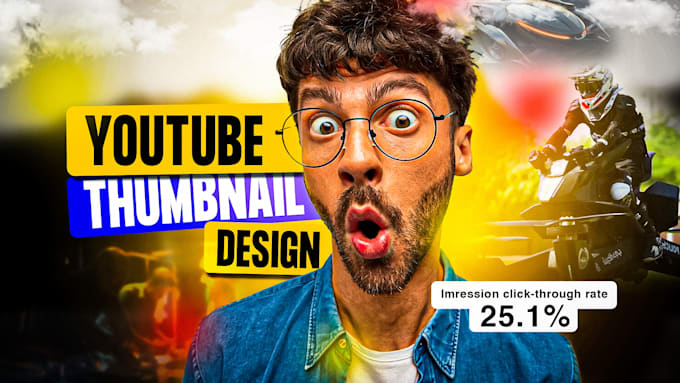 design amazing youtube thumbnail and video thumbnail
