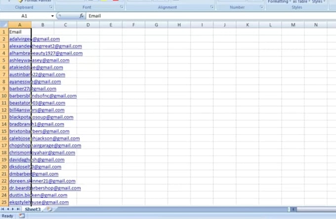 do email scraping and content composing