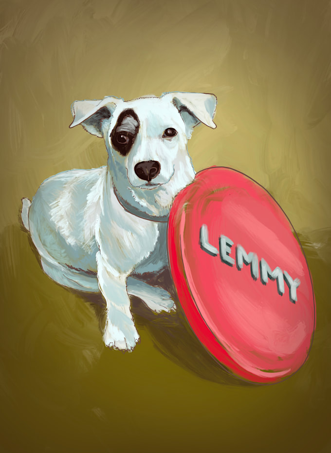 Draw digital oil painting of your dog by Ulucali Fiverr
