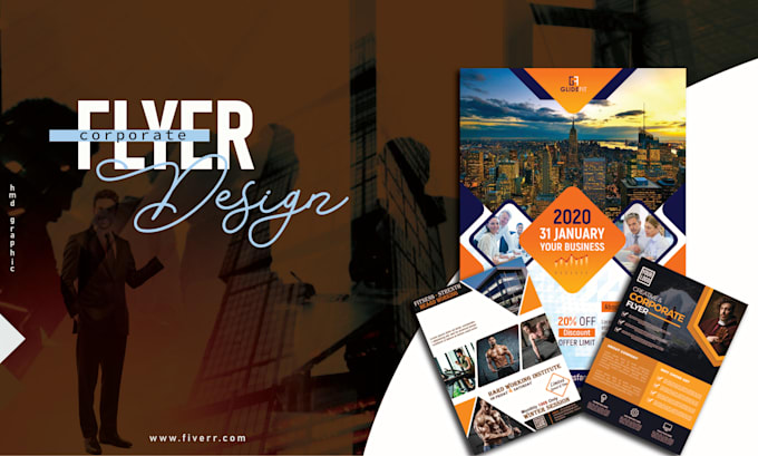 do digital flyer, brochures, event flyer postcard design and door hanger