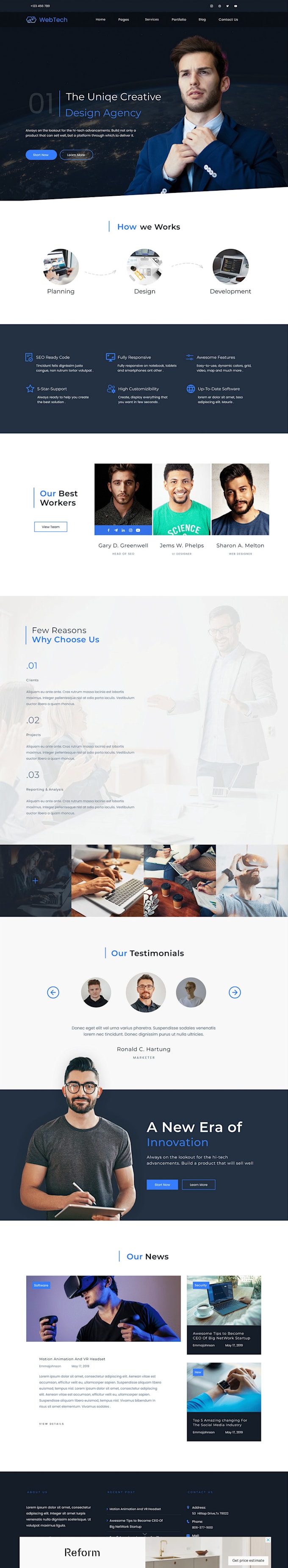 Do responsive landing page using html,css,bootstrap by Tofazzul375 | Fiverr