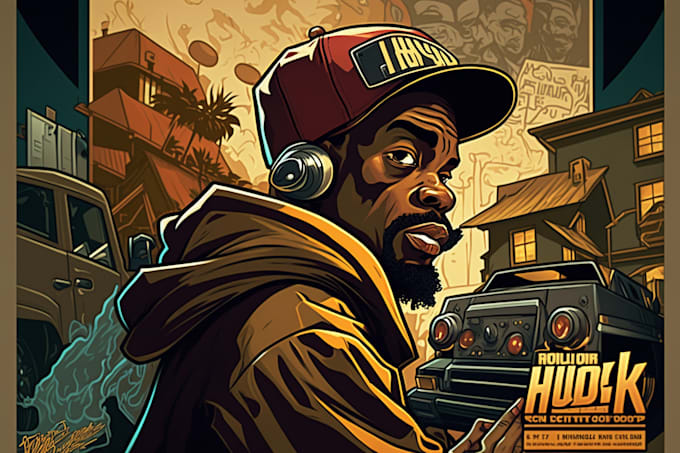 do premium hip hop album cover design