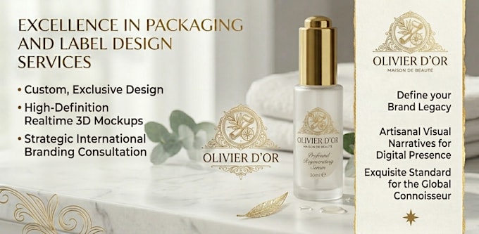 design professional packaging labels for global brand ROI