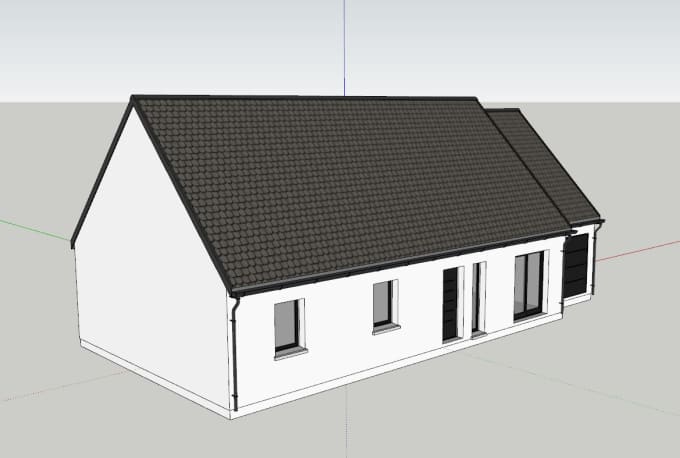 Convert Your 2d Drawing Into A 3d Sketchup Model By Trikts Fiverr