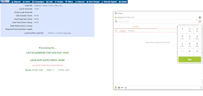 install , configure and connect vicidial with any gateway voip