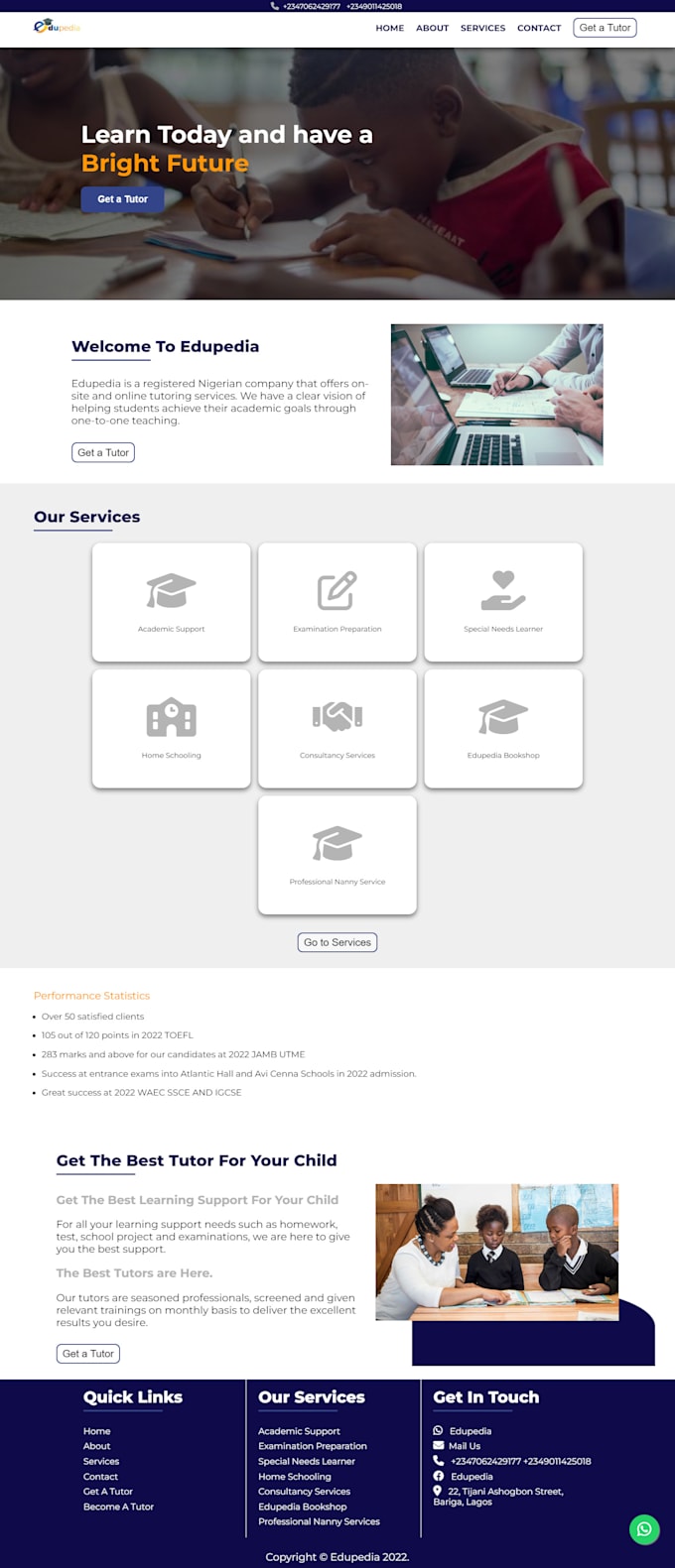 Build a pro website for your business using html css by Oluwatobi_web ...