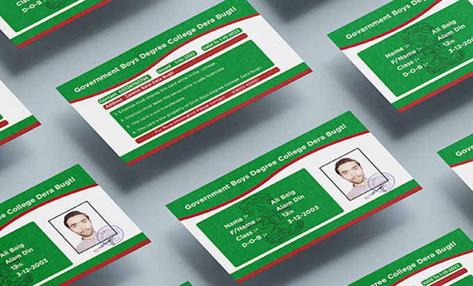 design professional print ready modern business card and student card