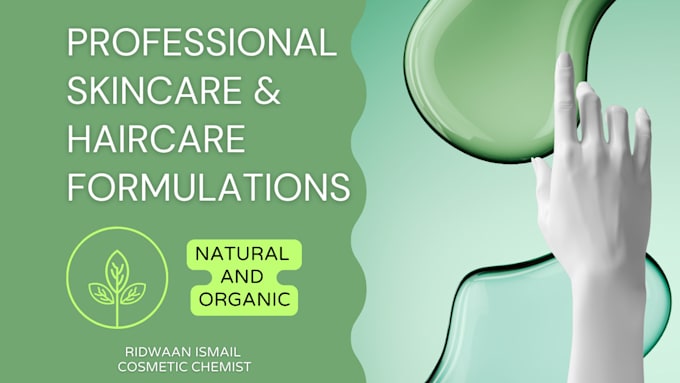 compose a cosmetic skincare or haircare formulation