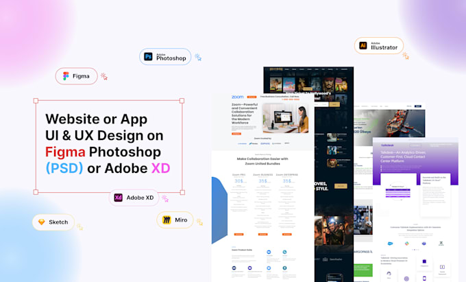 design responsive website or landing page UI UX