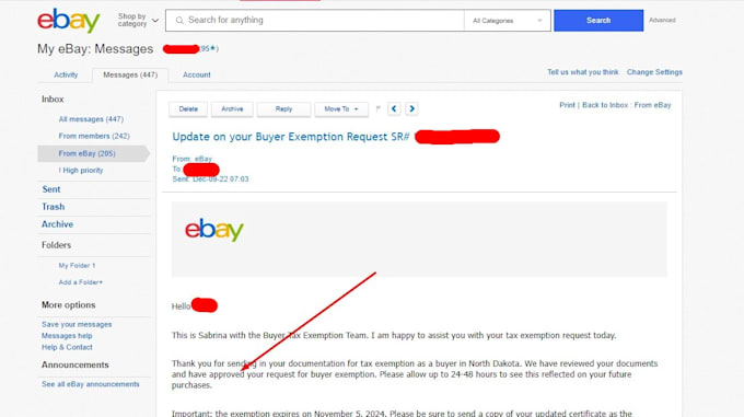 do ebay tax exemption for all states