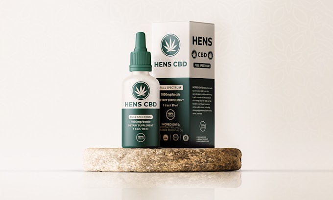 design unique cbd products label, cbd oil, bottle label, cosmetics packaging
