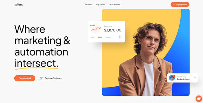 design a stunning website in salient wordpress theme