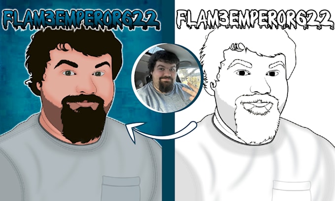 draw cartoon avatar in 24 hrs