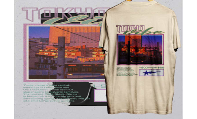create a unique vintage retro t shirt illustration