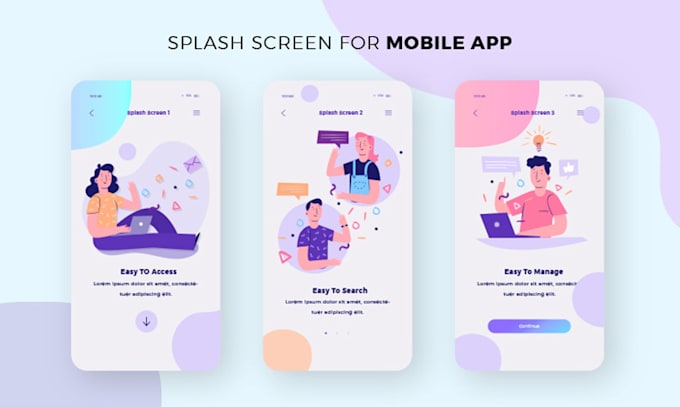 Design for you onboarding screen and splash screen by Stormbrain123 ...