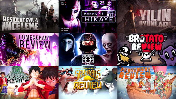 design eye catching youtube gaming thumbnails